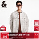 杰克·瓊斯（JACK&JONES） 春季寬松翻領(lǐng)格紋花呢時尚潮流百搭長袖襯衫夾克男裝2251O3032