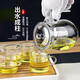 GIOIO【304不銹鋼膽】防爆耐熱玻璃泡茶壺花茶壺玻璃茶杯過濾茶具套裝 【防爆加厚】500ml壺 【值】單壺+304精美內(nèi)膽+2中杯