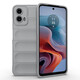 紐為（Newvessy）適用摩托羅拉MOTO G34 5G手機(jī)殼氣囊防摔軟硅膠防油污滑耐臟全包鏡頭植絨保護(hù)套 幻盾-灰白色 Moto G34