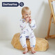 DOMIAMIA哆咪呀爬服連體衣春夏寶寶家居服0-3歲空調(diào)房嬰兒服男女寶寶服飾 夢棉-斜開爬服-沙鷗群島 90cm (推薦年齡21-36個月)