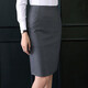 DGPZ半身裙商務(wù)休閑西裝裙包臀裙職業(yè)通勤一步裙工裝裙修身顯瘦Q0891 灰色0847Q XL