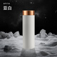 eno 純鈦指紋開(kāi)蓋水杯保溫杯女大容量水杯男高檔泡茶杯子生日送禮 亞   白  禮盒包裝  支持定制 450ml