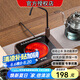 爐元素 2025新款電陶爐 自動上水 家用煮茶爐不挑壺迷你電茶爐鐵壺燒水爐電磁爐1500瓦大功率配送水管 全新升級茶爐【上水款送水管】木紋單爐