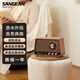 山進(jìn)（SANGEAN）R1桌面復(fù)古無線藍(lán)牙音箱低音炮木質(zhì)音箱禮物半導(dǎo)體收音機(jī)桌面音響家用低音炮