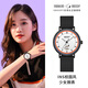史努比（SNOOPY）手表女學(xué)生防水考試手表初中生高中生高顏值石英表 黑色【防水，夜光】