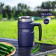膳魔師（THERMOS） 保溫杯保溫瓶不銹鋼帶把手可車載真空熱水瓶桌面泡茶杯SK-1000 TSK2-470S 大西洋藍(lán) 530ml