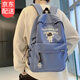 韞舜 書(shū)包 男初中高中大學(xué)生雙肩包旅行酷帥大容量時(shí)尚百搭宇航員背包 藍色32*14*44