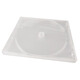 錸德（RITEK） cd盒 dvd盒  光盤(pán)袋 光盤(pán)收納盒  碟片盒 圓盒 盤(pán)貼 半圓貝殼盒方盒 雙碟方形光盤(pán)盒10個(gè) 可裝封面