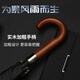 夢(mèng)沁林英倫復(fù)古實(shí)木手柄高級(jí)商務(wù)男士長(zhǎng)柄傘大號(hào)雙人加固抗風(fēng)暴自動(dòng)雨傘 實(shí)木彎柄 黑色 傘下直徑125cm