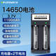 德力普（Delipow）14650鋰電池 3.7V大容量充電電池套裝適用手電筒藍牙音箱玩具對講機打印機 雙槽充電器+14650鋰電池1100mAh【2節】