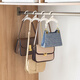 鳳全包包掛鉤衣柜神器日式拱形掛包架包帶不變形首飾帽子圍巾收納架 白色5個(gè)裝