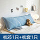 雙人長(cháng)枕頭1米1.2m1.5米1.8m床情侶枕套加長(cháng)枕芯長(cháng)款一體長(cháng)條高枕 格調人生【枕芯+枕套】 1.5米長(cháng)枕芯+枕套中低枕1450克