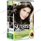 卡尼爾（Garnier）德國Garnier卡尼爾Nutrisse牛油果巧克力亞麻冷棕色酒紅色染發(fā)膏 3 黑棕接近黑 非純黑可蓋白