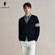POLOWALK男士假兩件針織衫2024新品商務(wù)通勤時(shí)尚撞色簡(jiǎn)約時(shí)尚開(kāi)衫針織衫 藏青 L (175)