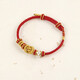 ZOENIYA編織手繩手鏈女眾DIY串珠百搭穿紅繩送閨蜜女朋友馬年新年禮物 喜樂(lè )紅 男款