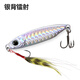 樂(lè )路雙鉤遠投鐵板路亞餌海釣淡水亮片vib魚(yú)餌翹嘴鱸魚(yú)鲅魚(yú)專(zhuān)殺假餌 銀背鐳射一只 15g