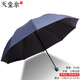 天堂雨傘超大折疊傘加大加固太陽(yáng)傘晴雨兩用傘女遮陽(yáng)傘男士學(xué)生可定制 黑膠藍(lán)灰【傘面152 傘下130CM】 10骨