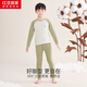 紅豆居家（Hodohome）兒童秋衣秋褲男童A類(lèi)棉氨圓領(lǐng)中大童男孩高彈保暖內衣套裝208 150