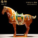 京城世家唐三彩馬擺件中式家居裝飾陶瓷馬客廳電視柜玄關(guān)工藝品開(kāi)業(yè)禮品 中號(hào)國(guó)禮馬棕色