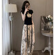 BVX運動(dòng)套裝女夏季新中式國風(fēng)氣質(zhì)顯瘦T恤休閑褲女神范時(shí)髦兩件套潮 圖片色 L