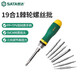 世達（SATA）工具09350替換式棘輪螺絲刀套裝多功能螺絲批組合維修機修起子 19合1替換式棘輪螺絲批組套09350