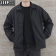JEEP SPIRIT2025秋冬季外套男潮日系寬松薄款休閑夾克韓版潮流2025 黑色 2XL (185)