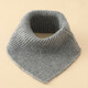 奧益亨圍脖女冬季針織套頭護頸椎圍巾加厚保暖防寒護脖假領(lǐng)子毛線(xiàn)小脖套 灰色假領(lǐng)【斜角款】