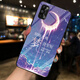 夢逸軒適用OPPO A56玻璃殼A55s手機套a55全包PEMM00軟磨砂邊PFVM10鋼化硬保護外  晚安（簡約單殼）MX