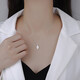 VTLS999足銀金枝玉葉項鏈女鎖骨鏈高級感頸鏈送女友生日情人節禮物 999足銀項鏈【銀色】