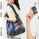 宿袋拜拜（POLYBYE） 環(huán)保購物袋大容量超輕折疊手提包 便攜防潑水尼龍旅行收納隨行包 中號單肩包-收納后雞蛋大小- 銀河
