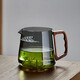 美斯尼玻璃公道杯茶漏一體分茶器加茶漏套裝泡茶器月牙過(guò)濾公杯泡綠茶杯 煙灰 清香泡茶器510ml(無(wú)蓋)