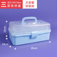 美術(shù)工具箱多功能畫(huà)畫(huà)收納箱塑料收納箱水粉國(guó)畫(huà)繪畫(huà)箱畫(huà)畫(huà)工具箱 藍(lán)色透明工具箱