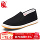 布舍元 傳統手工千層底布鞋女單鞋牛筋底老北京布鞋女 yw08 黑色 37 