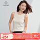 帕什 【新款】羊絨背心女100%山羊絨修身保暖內搭針織吊帶PS-136 白色 M （90-120斤）
