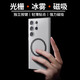 POZZO適用于三星S24Ultra手機(jī)殼Galaxy S24Ultra保護(hù)套magsafe磁吸磨砂防摔防指紋瓦楞光柵行李箱 透白