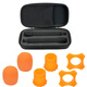 Zhencool雙話(huà)筒收納包無(wú)線(xiàn)麥克風(fēng)防震包音響抗摔保護盒裝音箱袋 包+橙色(套*2+尾套*2+防滑圈*2)