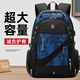 伊努博書(shū)包初中生男大容量中學(xué)生高中生輕便背包女多隔層減負護脊雙肩包 【迷彩藍-大號】+胸扣