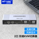 邁拓維矩（MT-viki）HDMI無(wú)縫KVM切換器分屏器二進(jìn)一出無(wú)縫不黑屏秒切共享一套鍵鼠顯示器 2進(jìn)1出 配線 MT-HK201W