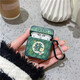魔杰樂(lè ) 發(fā)財復古菱格適用于airpods3保護套蘋(píng)果airpods pro耳機殼airpods2代創(chuàng  )意文字 1/2代 綠色菱格 發(fā)