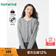 熱風(fēng)（Hotwind）冬季新款女士花邊針織開衫灰色miu系內(nèi)搭針織衫上衣 09灰色 S
