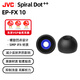 杰偉世 Spiral Dot++ EP-FX10 FX10耳機帽螺旋凹點(diǎn)耳塞套適合x(chóng)m5ie900az100 L碼 一對