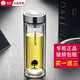 希諾雙層玻璃杯商場(chǎng)專(zhuān)柜款過(guò)濾泡茶杯男士水杯高檔防燙水晶定制禮品杯 6702-345ml-帶濾網(wǎng)-專(zhuān)柜小樹(shù)款