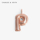 CHARLES&KEITH情人節個(gè)性字母吊墜掛墜生日禮物送女友CK5-72120241-N P 1個(gè)