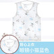 小素材兒童背心寶寶馬甲夏季竹纖維新生兒嬰兒無(wú)袖小吊帶男童女春秋薄款 眼鏡小貓背心藍 120碼（5-7歲）