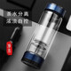 雅布茶水分離泡茶杯雙層玻璃杯過(guò)濾紅茶男女士送禮物高端商務(wù)泡茶杯 星空藍 380ML