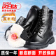 野狼途步雪地靴男棉鞋冬季羊毛靴戶(hù)外皮靴防水軍勾戰靴黑色保安鞋加絨防寒 615羊毛靴 43