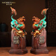 莫尼森  MOREISAN黃銅貔貅擺件一對客廳玄關(guān)老板辦公室桌面裝飾品喬遷之喜開業(yè)禮品 祥瑞貔貅【一對】