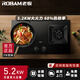 ROBAM老板油煙機(jī)57B6D/2D燃?xì)庠钐烊粴怆p灶嵌入大火力廚房猛火灶可調(diào)節(jié)底盤 廚房灶具灶臺換灶選老板57B6D 鋼化玻璃天然氣