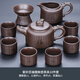 炎煌紫砂茶具套裝家用2025新款輕奢功夫茶杯泡茶壺辦公室茶壺蓋碗 紫砂百福貔貅壺9件