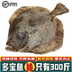鹿凌青多寶魚(yú)【 鮮活發(fā)貨】現捕現發(fā) 冰鮮偏口魚(yú)八寶魚(yú)大菱鲆 比目魚(yú) 3條（1.1-1.2斤/條）包鮮不包活 【足稱(chēng)】支持驗稱(chēng)